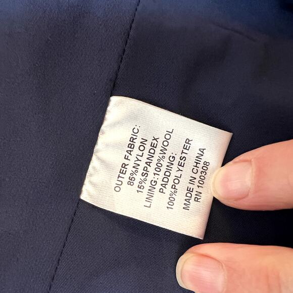 Peter Millar Golf Vest Wool Lined Monogrammed Navy Blue Size Large - Picture 6 of 8